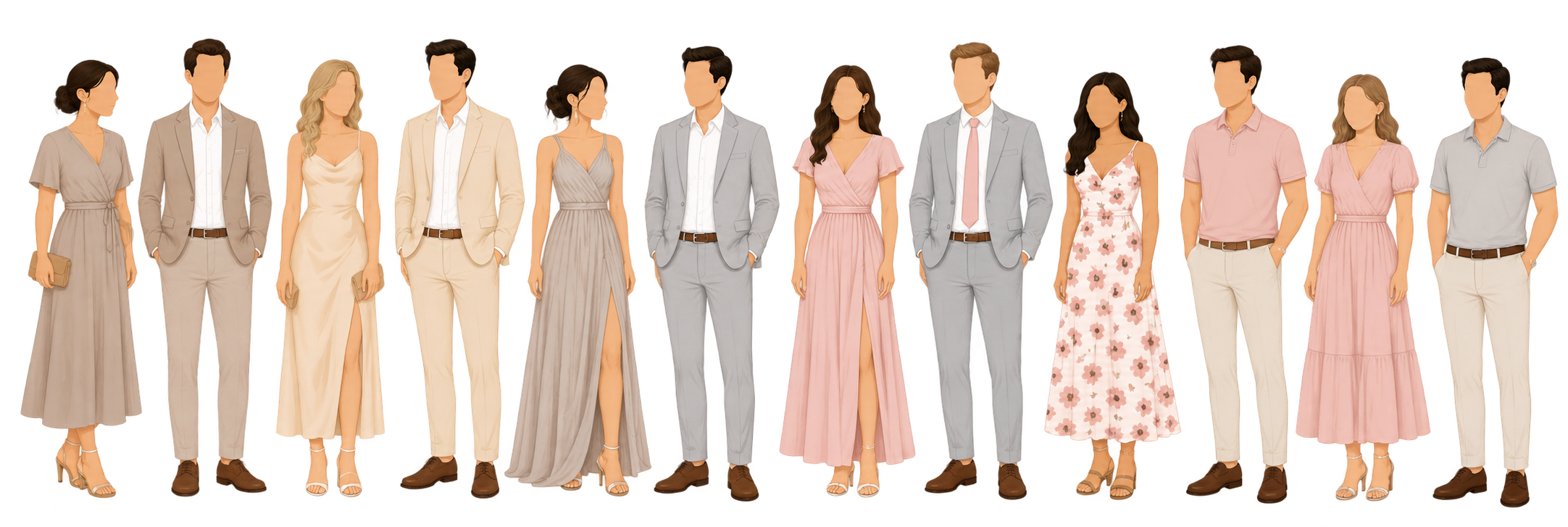 Wedding entourage dress code